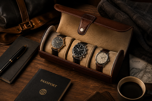 HELVETICASE Travel watch roll